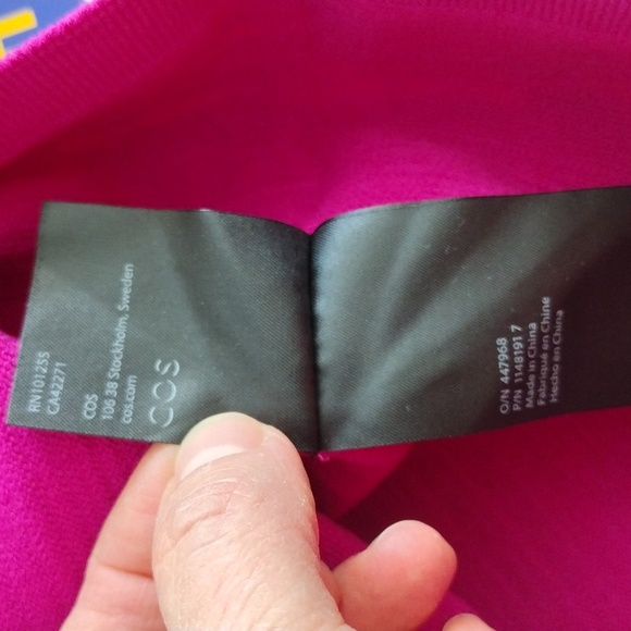 NWOT COS textured bandeau top. Purple. Size L. - Picture 9 of 10